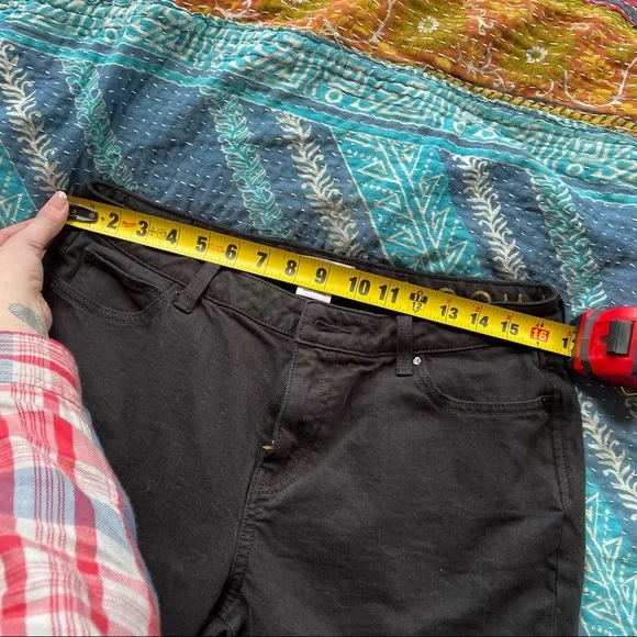 NWOT Kate Spade Broome Street Black Crop Mid Rise Straight Leg Jeans 31 - Picture 11 of 13